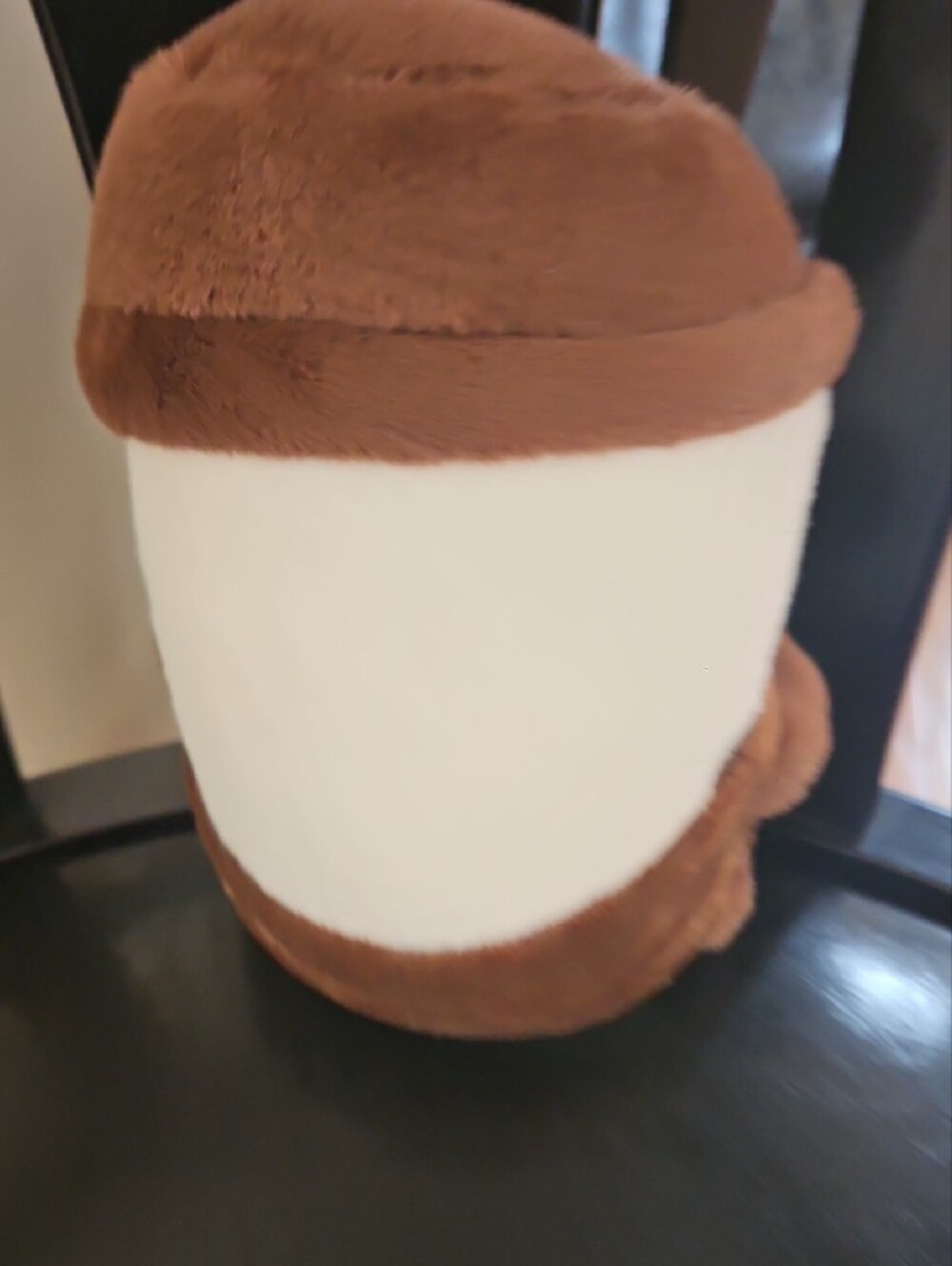 Cute Brown & Cream Coffee Plush with Embroidered Message - Picture 5 of 10